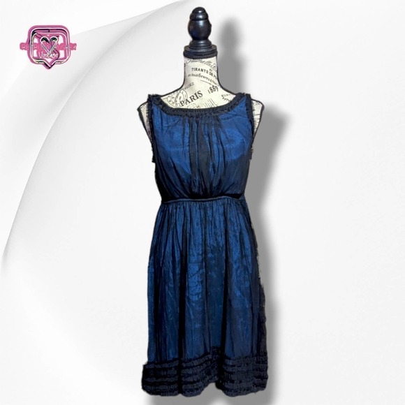 Anthropologie Moulinette Soeurs Whimsygoth Witchy Chiffon Dress, XS - Picture 6 of 11